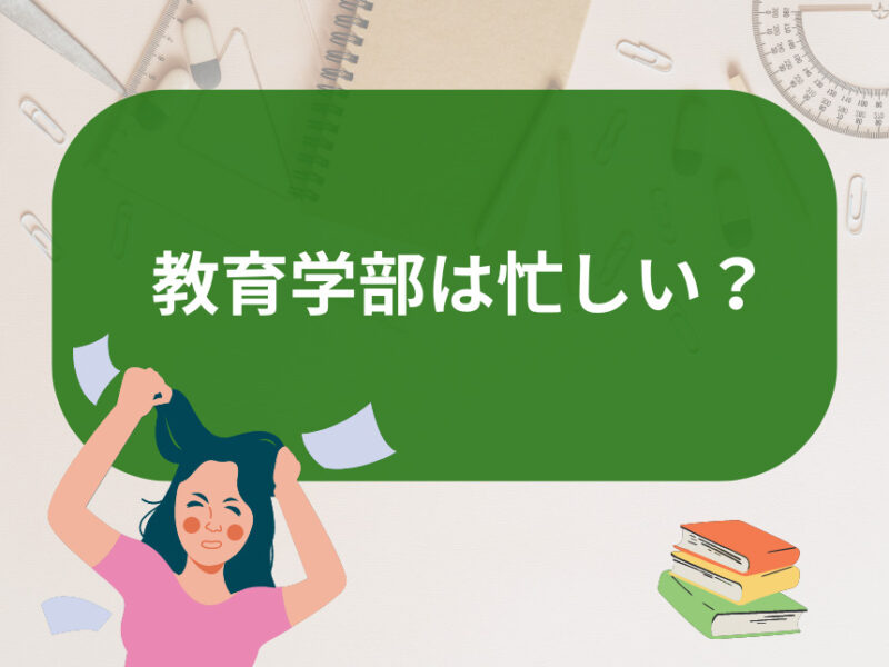 教育学部は忙しい？